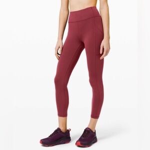 Lululemon Invigorate High-Rise Tight 25" Chianti